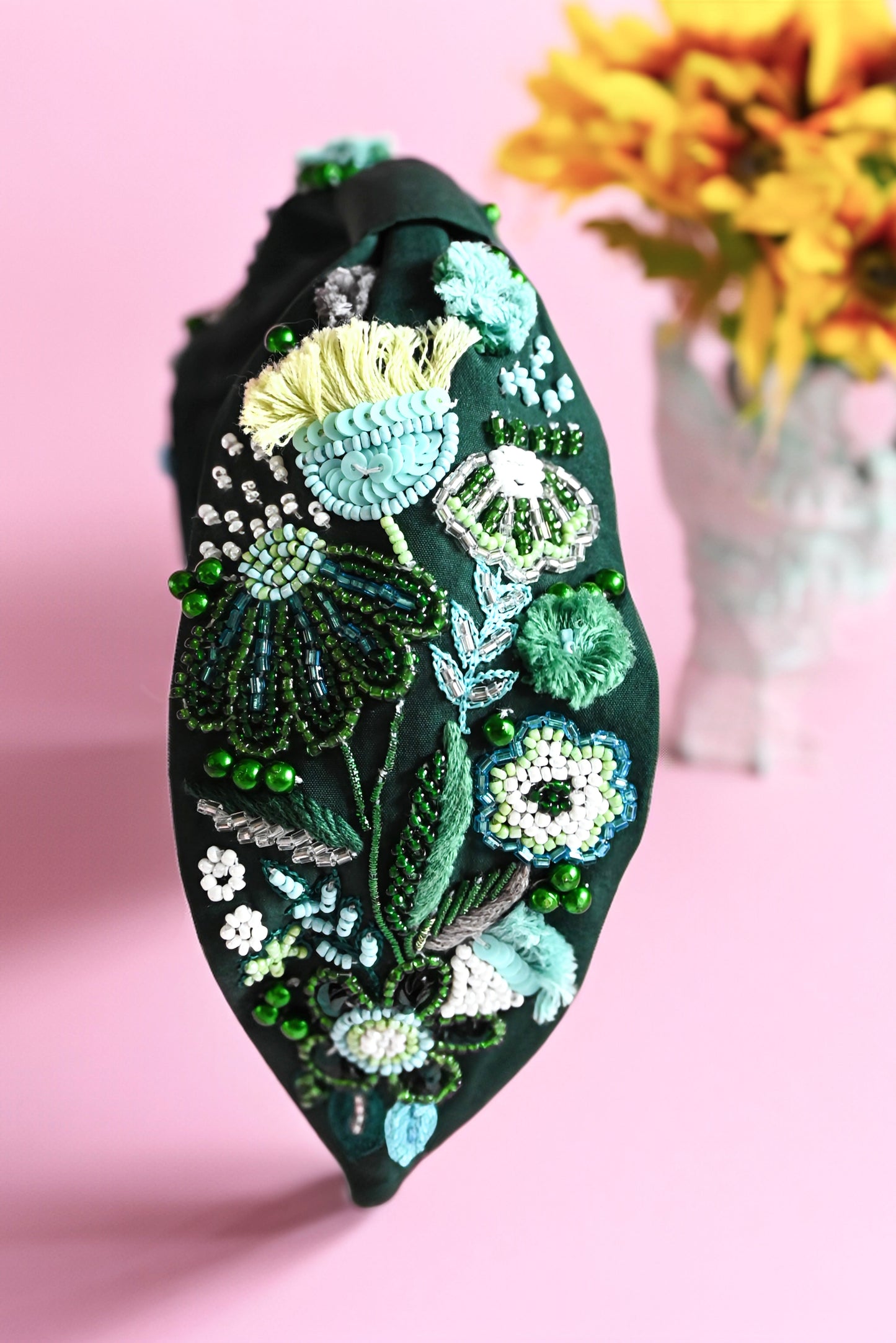 Green Spring Flower Headband — Zohricanada
