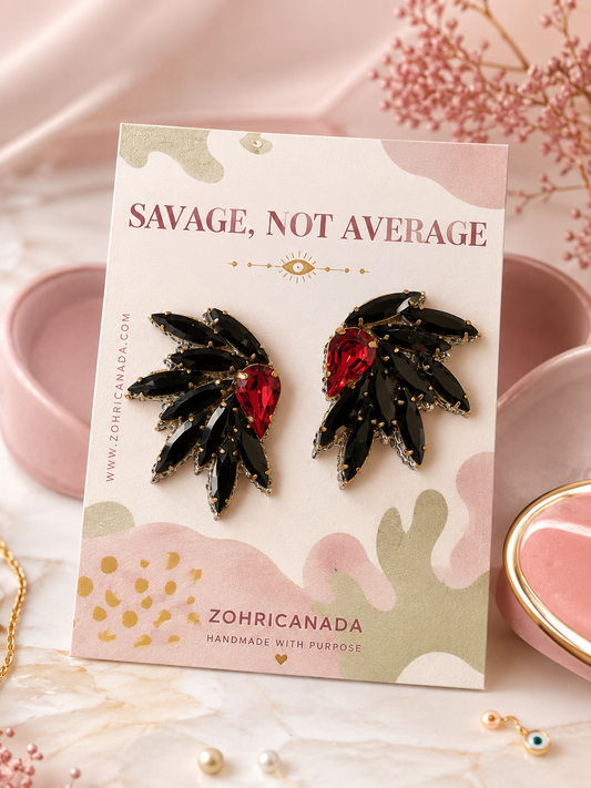 Star Wings Earrings — silver — Zohricanada