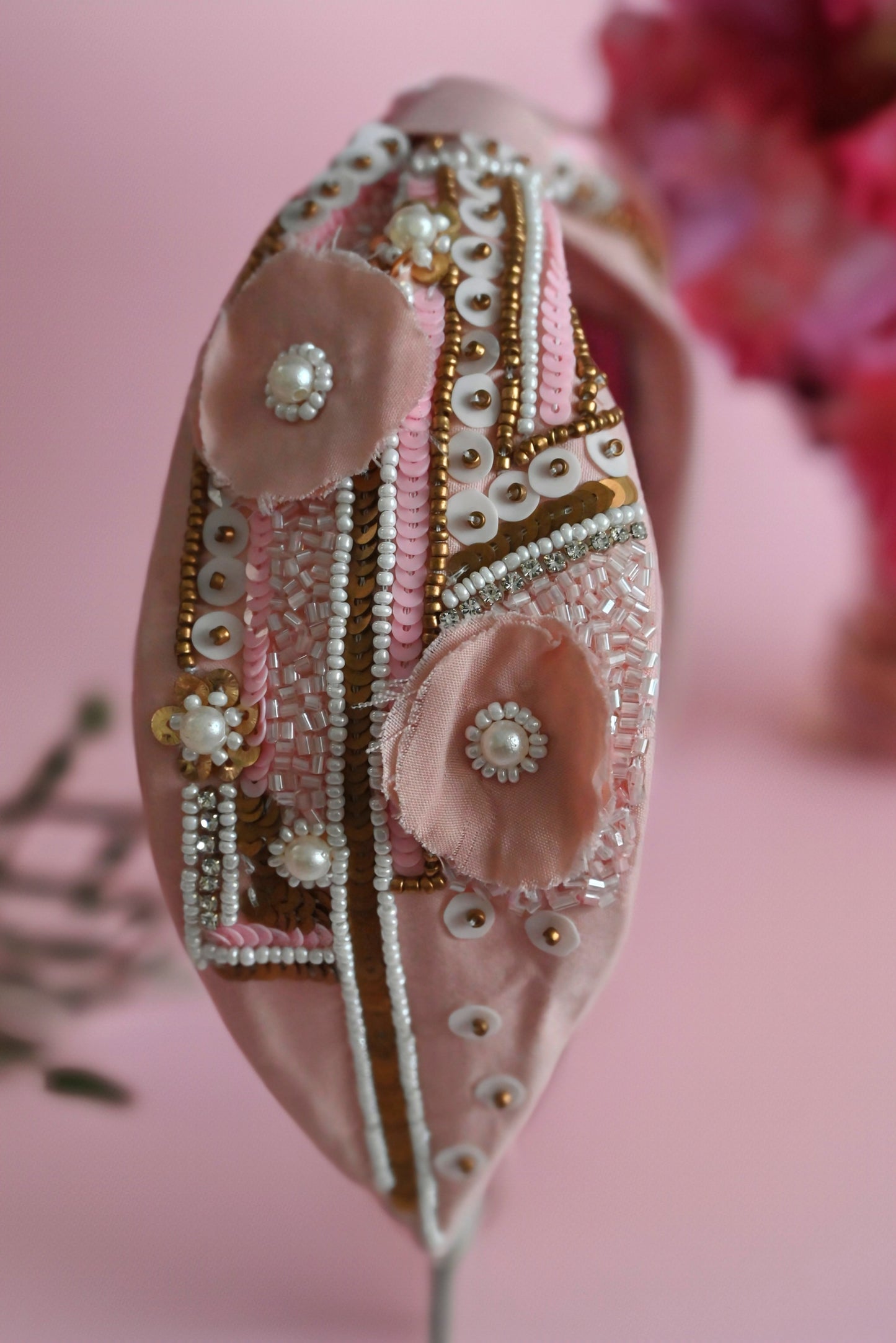 Blush 3D Flower Headband — Zohricanada