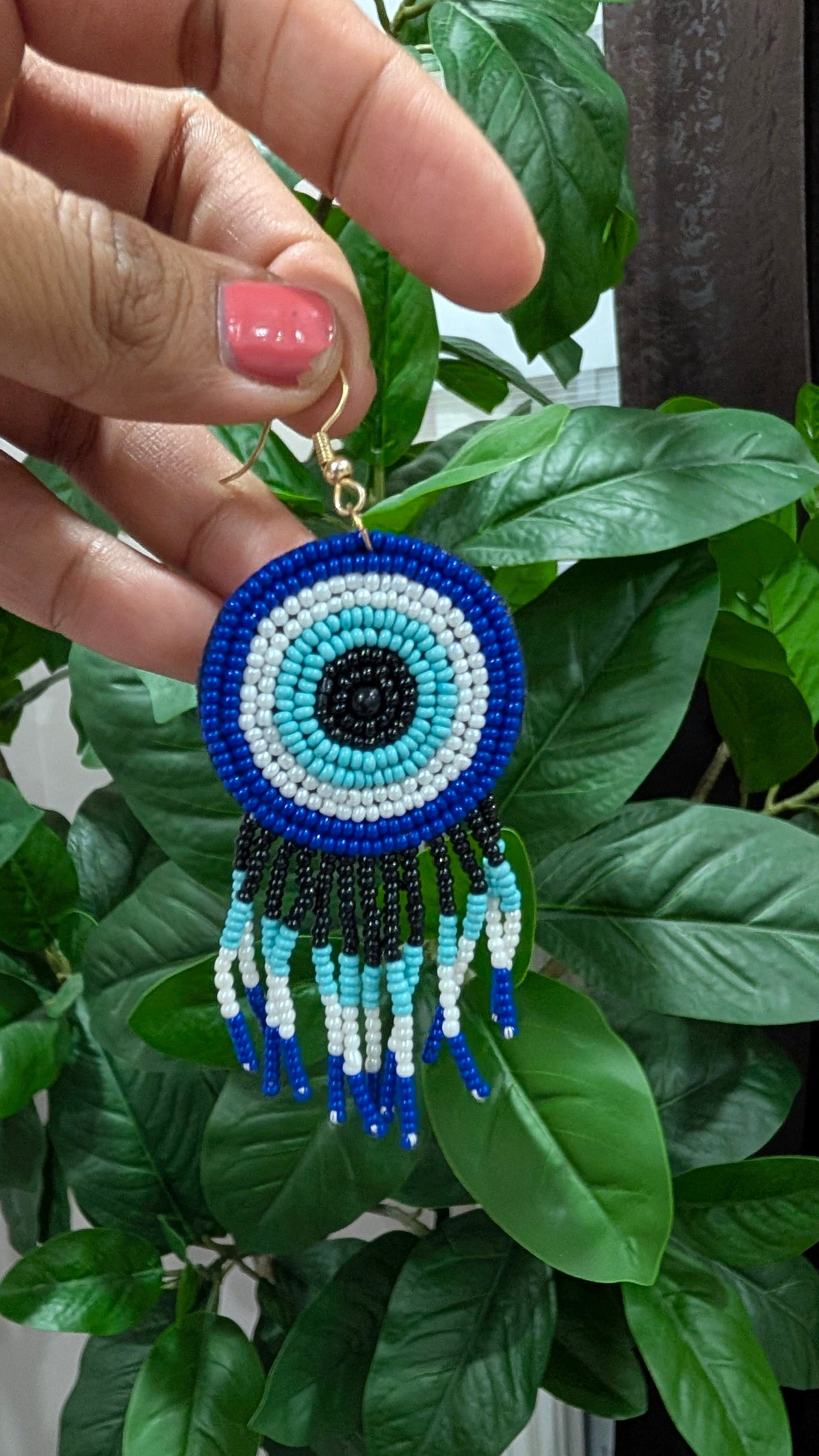 Greek Hanging Evil Eye Earrings — Zohricanada
