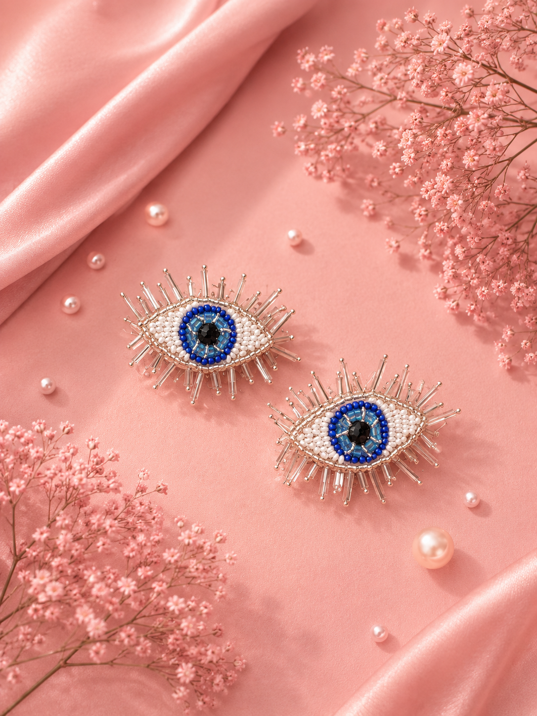 Magnetic Greek Evil Eye Earrings — Zohricanada
