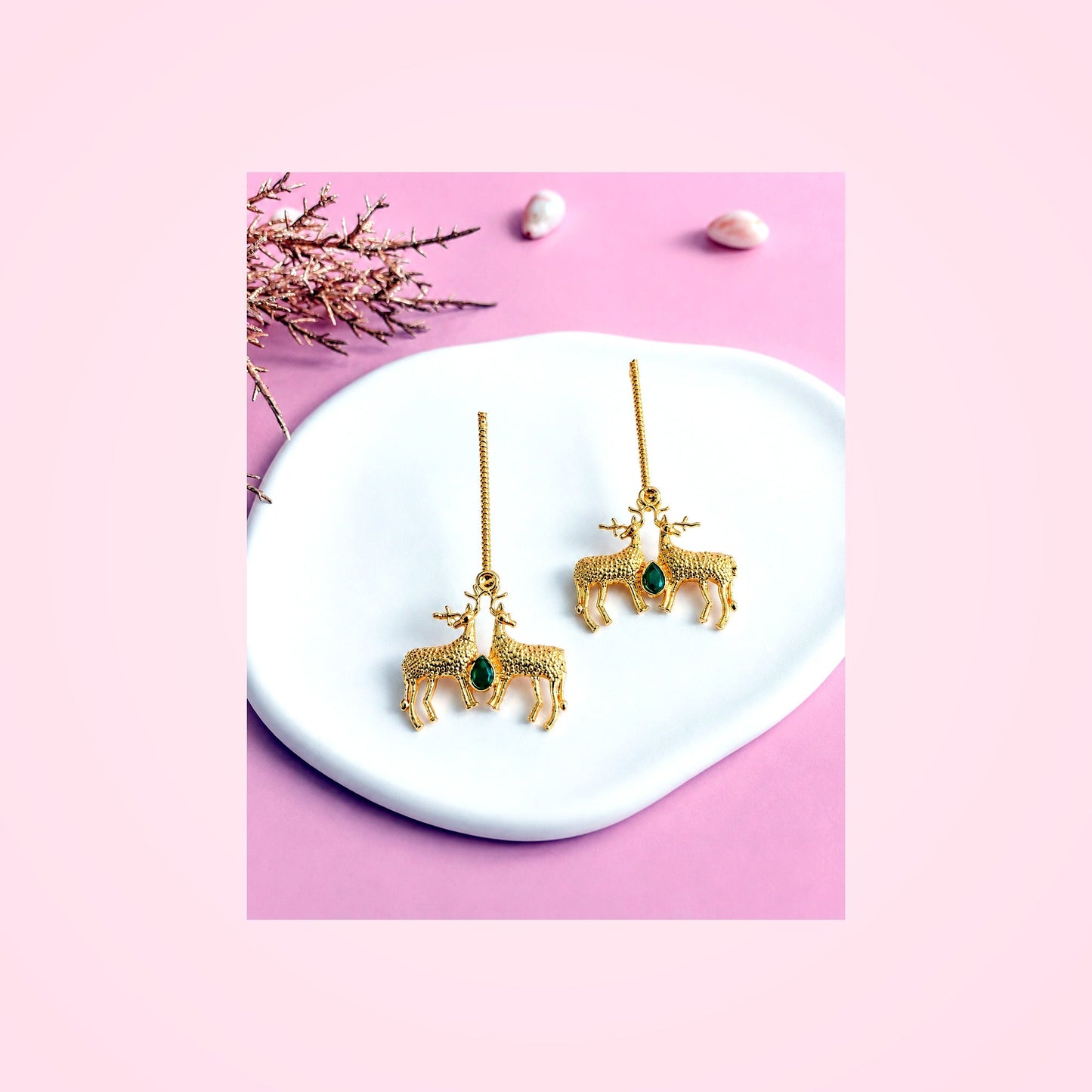 Gold Elephant Earrings — Zohricanada