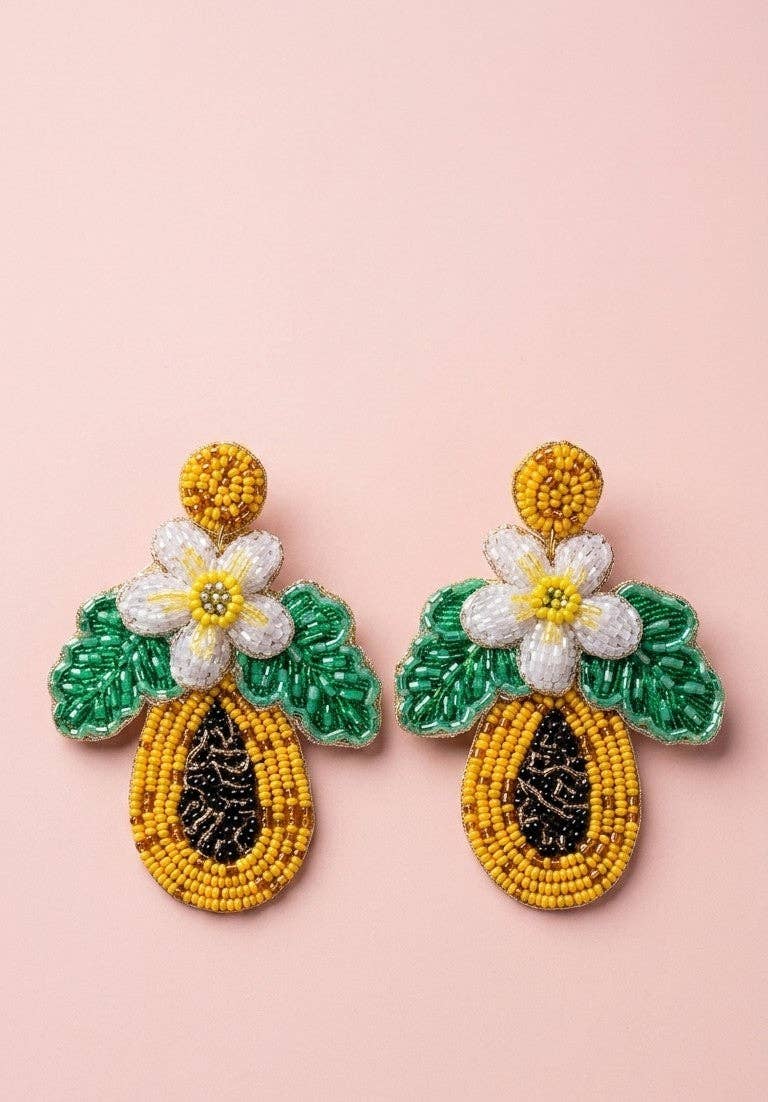 Berry Papaya Earrings | Colorful Fruit-Inspired Earrings — Zohricanada