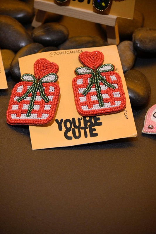 Christmas Gift Beaded Earrings — Zohricanada