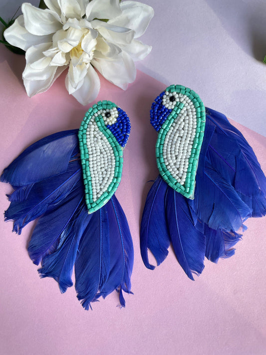 Oh my bird Earrings — White — Zohricanada