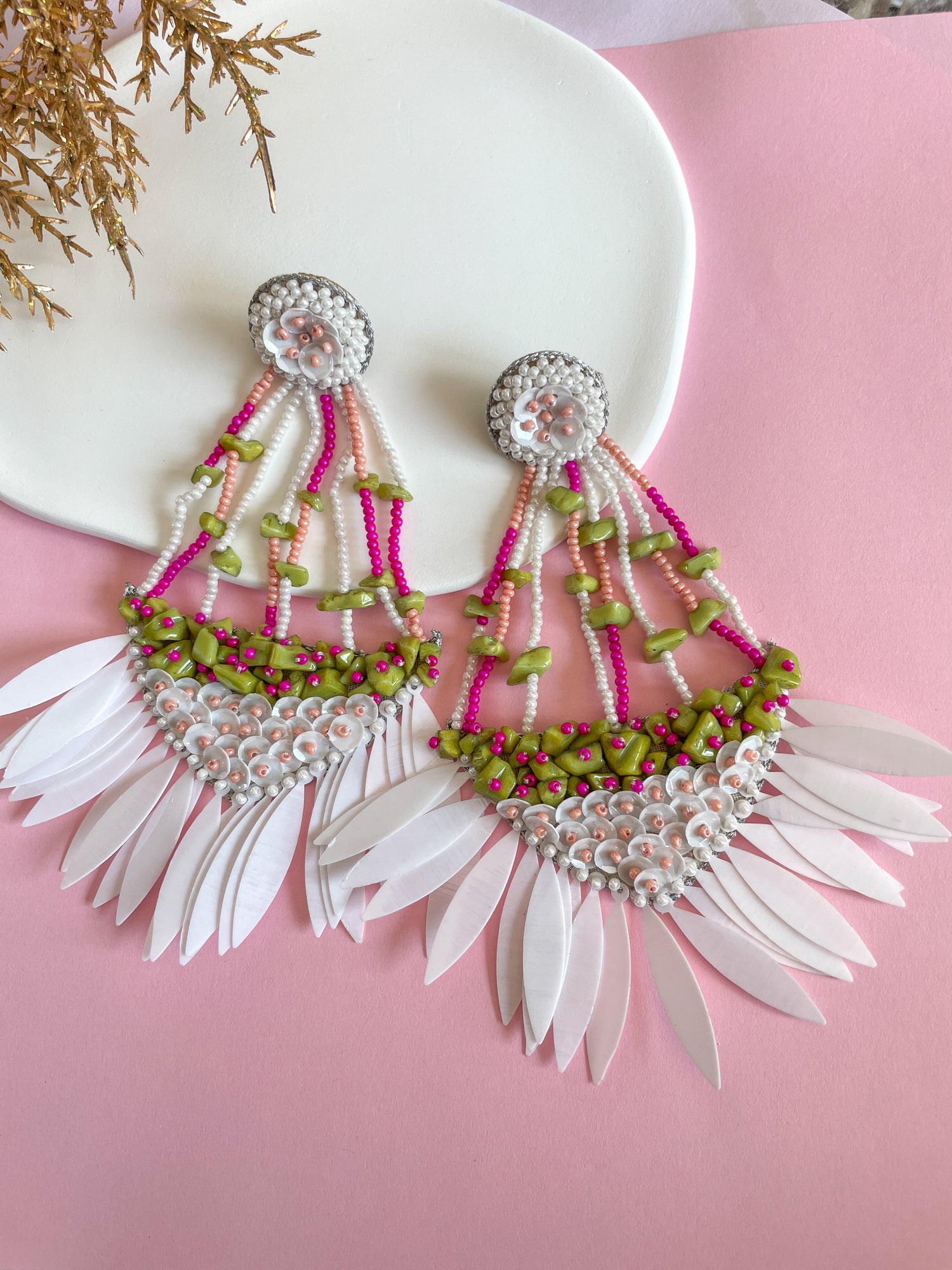 Misha Angel Feather Earrings - zohricanada