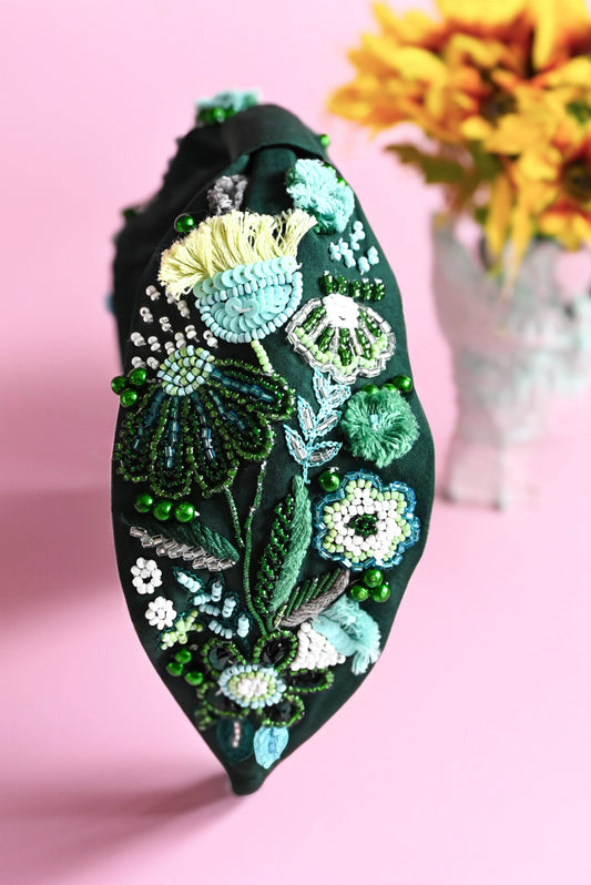 Green Spring Flower Headband — Zohricanada