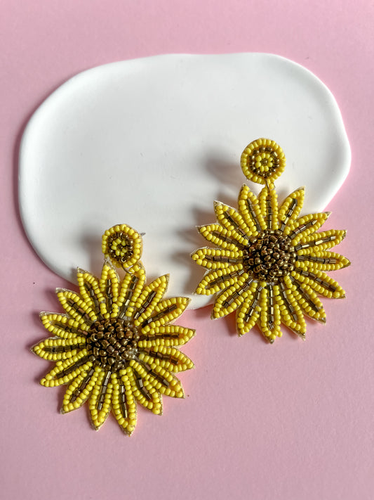 Gold Sunflower Earrings - zohricanada