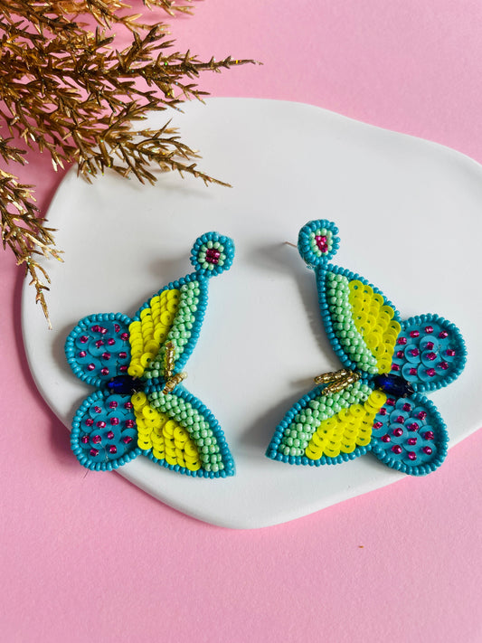 Blue Butterfly Earrings - zohricanada