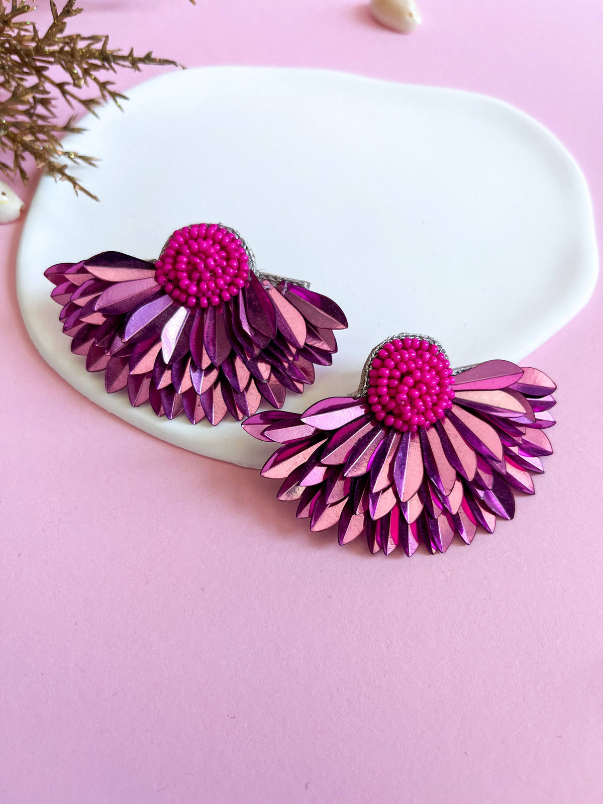 Mia Pink Wings Earrings — Zohricanada