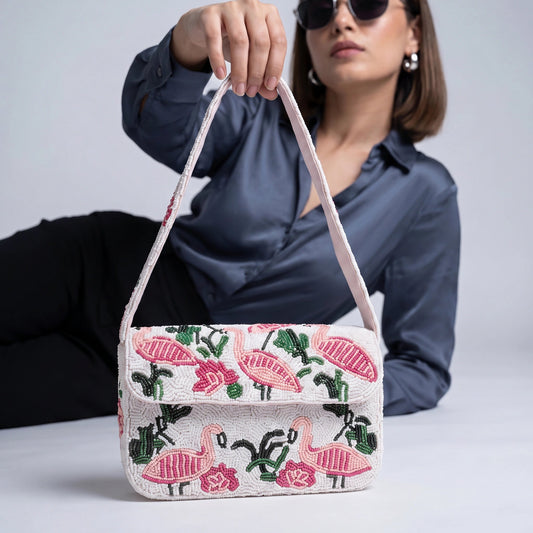 Beaded flamingo bag — Zohricanada