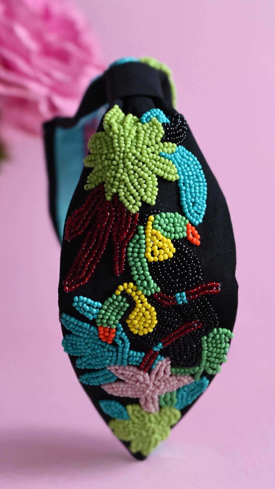 Handmade Colorful Floral Beaded Headband for Women | Festival & Vacation Accessory — Zohricanada
