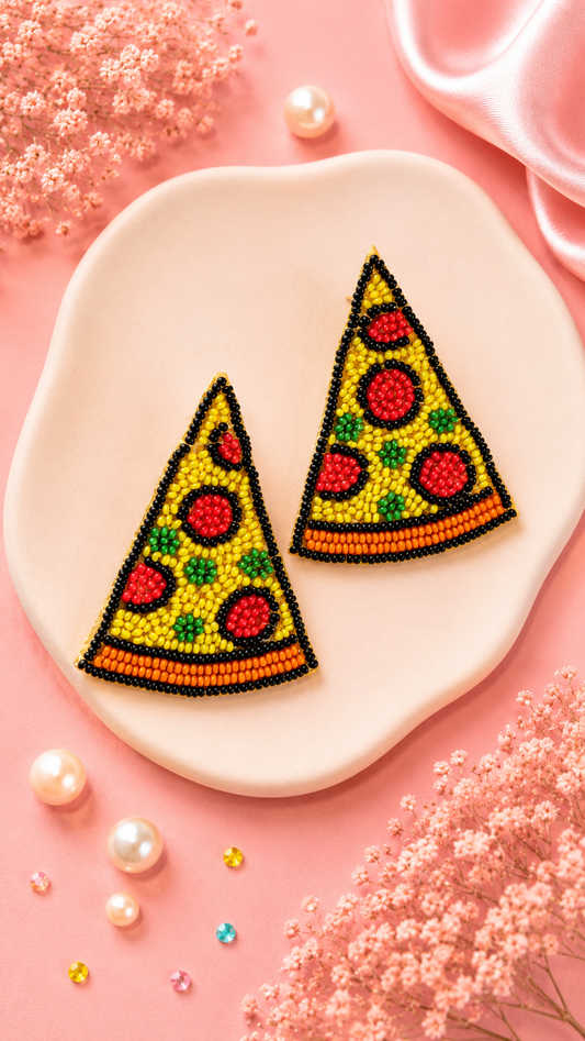 Pizza Quirky Earrings — Zohricanada