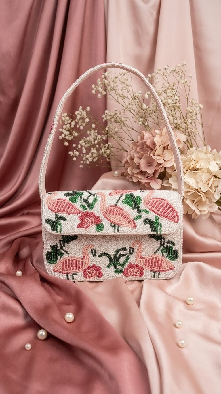 Beaded flamingo bag — Zohricanada