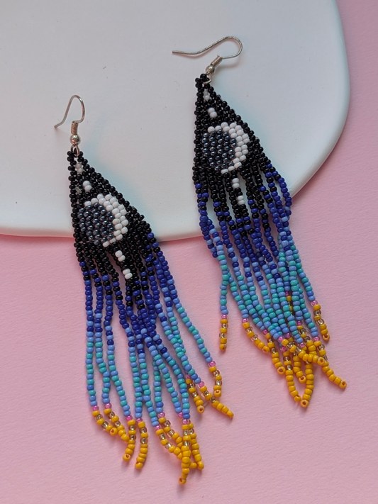 Moon Beaded Earrings - zohricanada