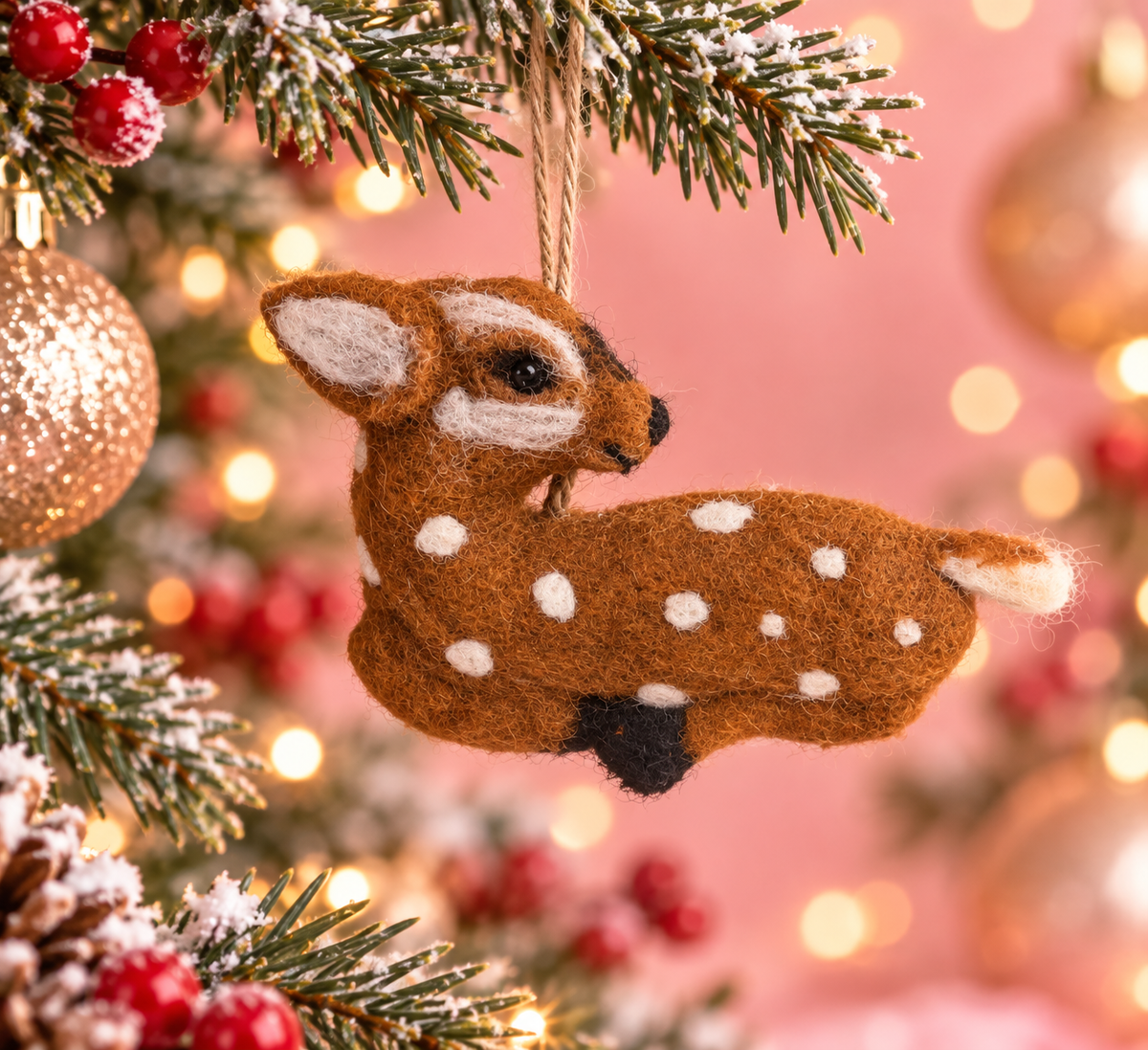 Oh my Deer Felt Wool Ornament — Zohricanada