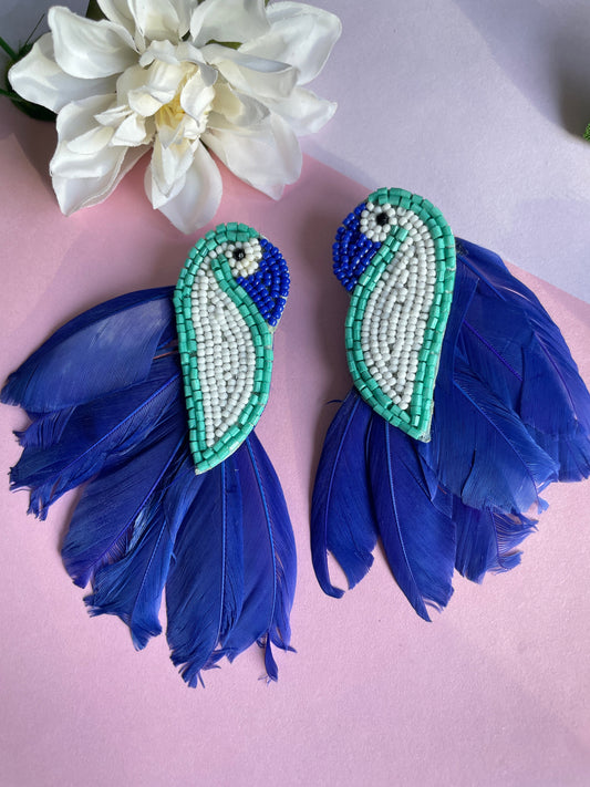 Oh my bird Earrings — white — Zohricanada