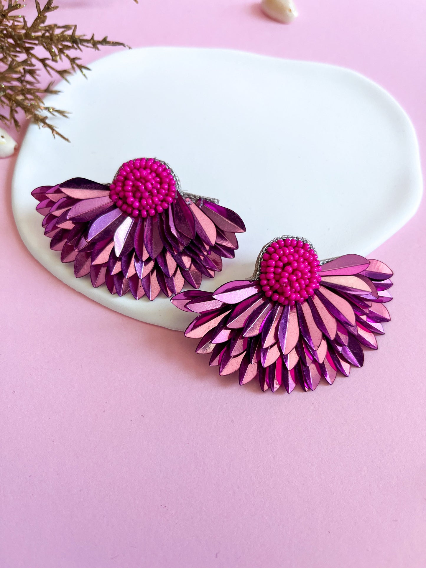 Mia Pink Wings Earrings — Zohricanada