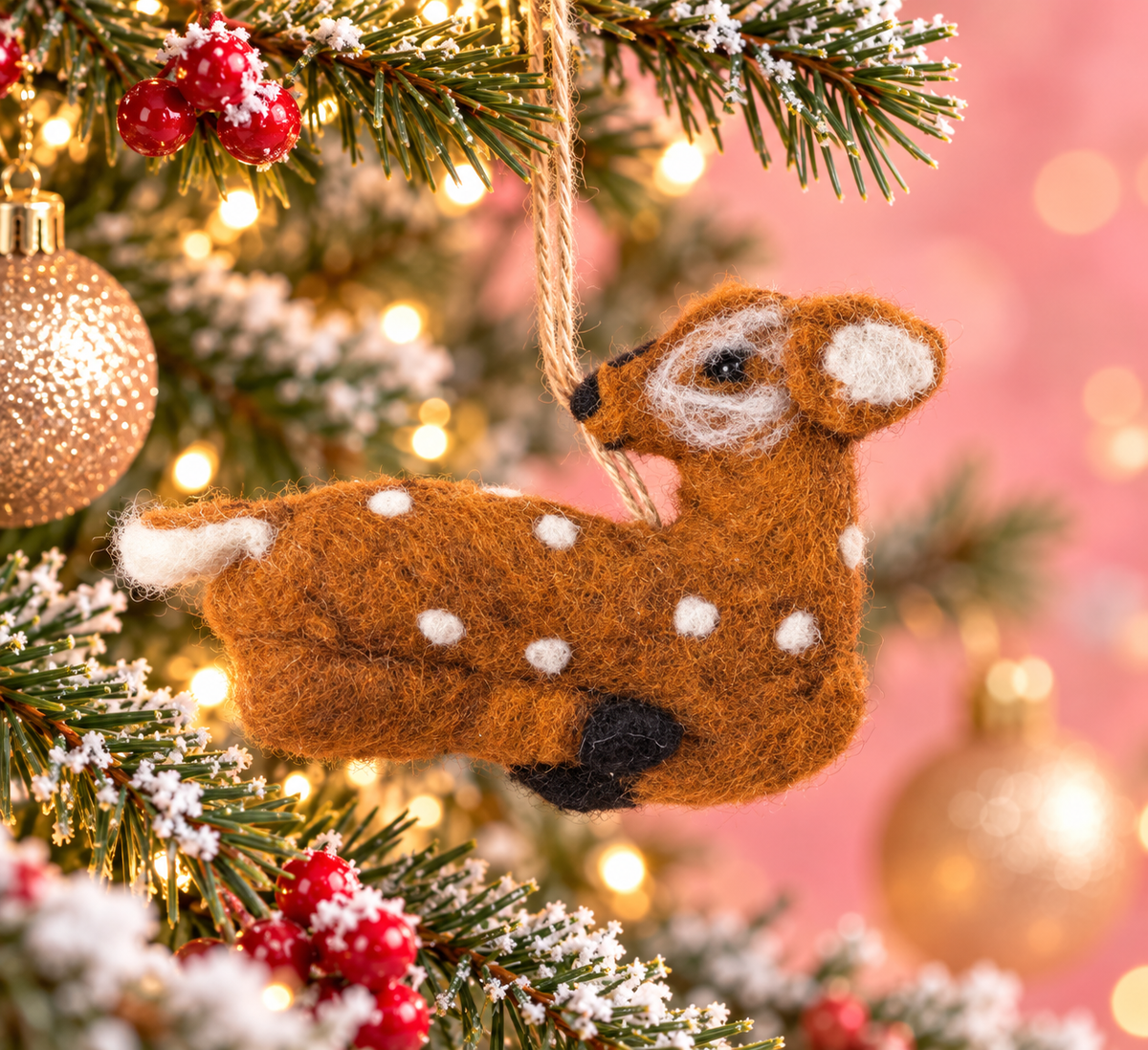 Oh my Deer Felt Wool Ornament — Zohricanada