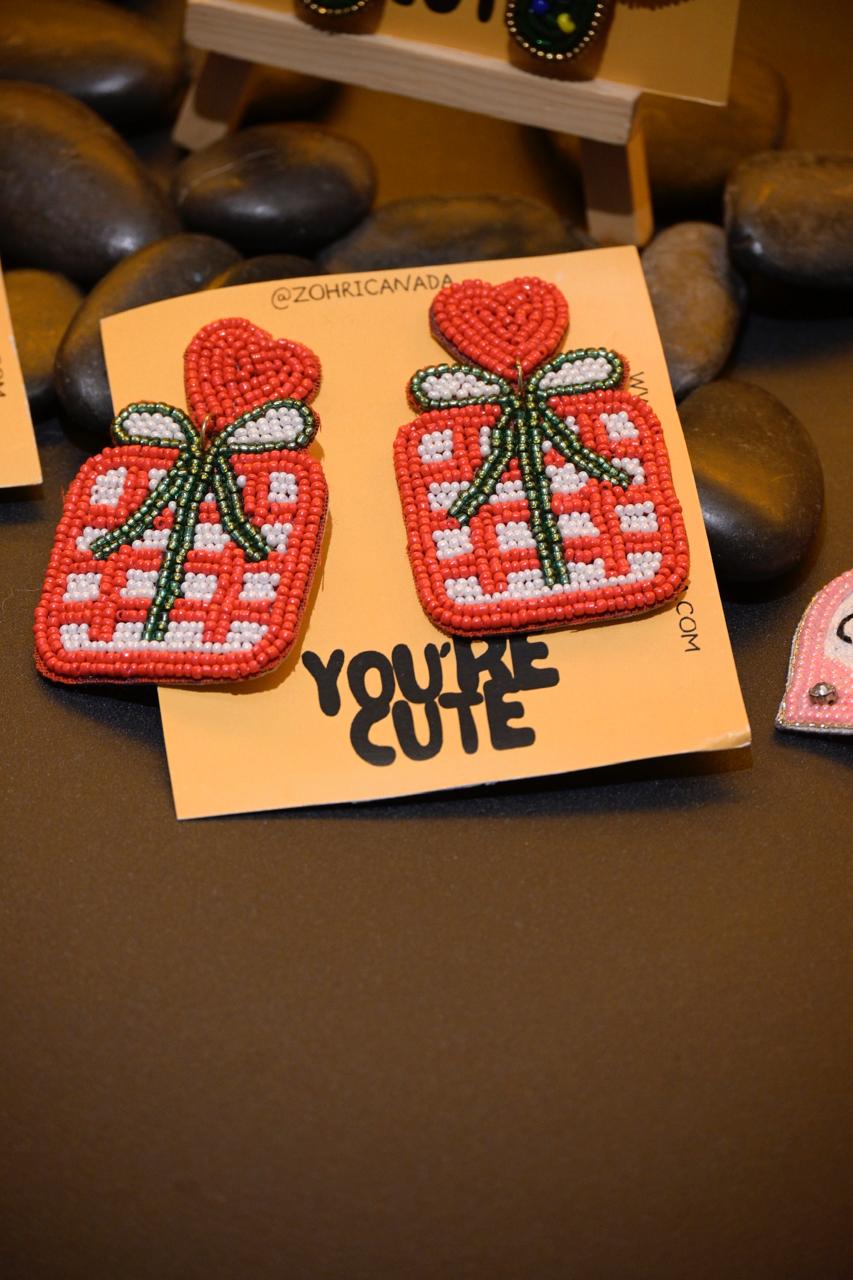 Christmas Gift Beaded Earrings — Zohricanada