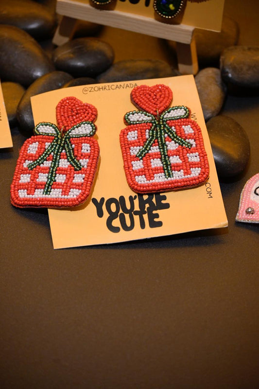 Christmas Gift Beaded Earrings — Zohricanada