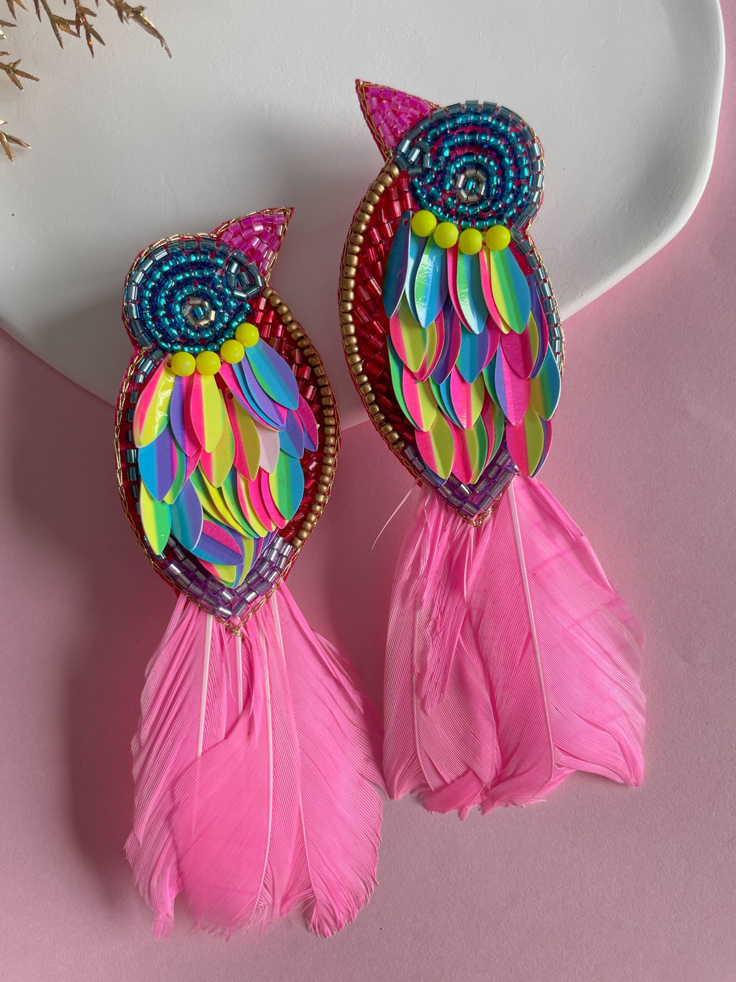 Iliana Rainbow Bird Earrings — Zohricanada