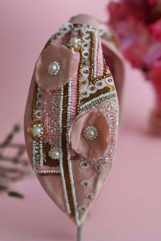Blush 3D Flower Headband — Zohricanada