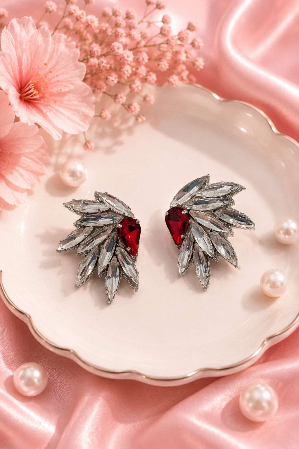 Star Wings Earrings — silver — Zohricanada