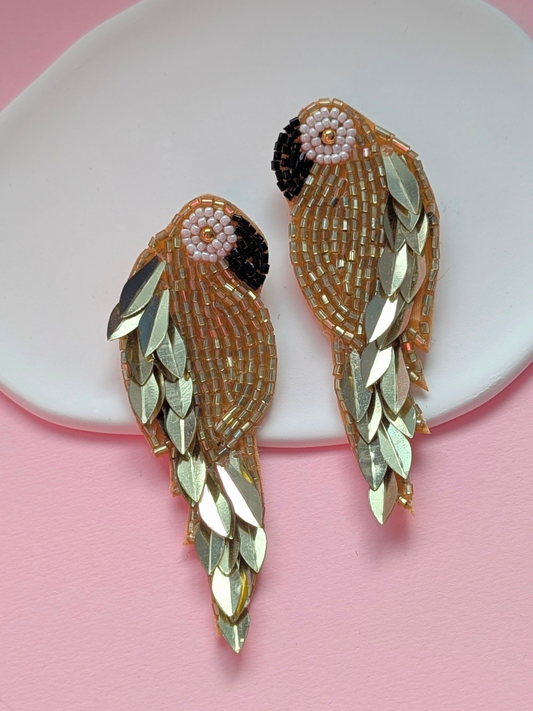 Beaded Parrot Earrings - zohricanada
