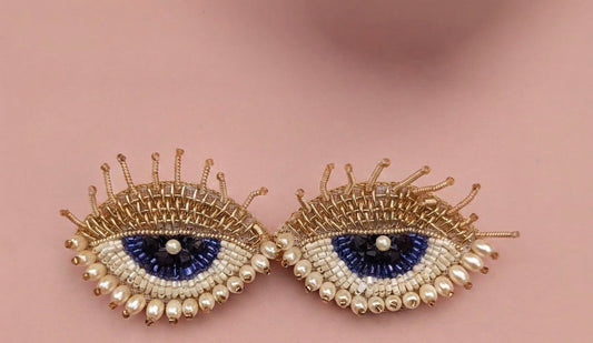Luxe Zari Evi Eye Beaded Earrings — Zohricanada