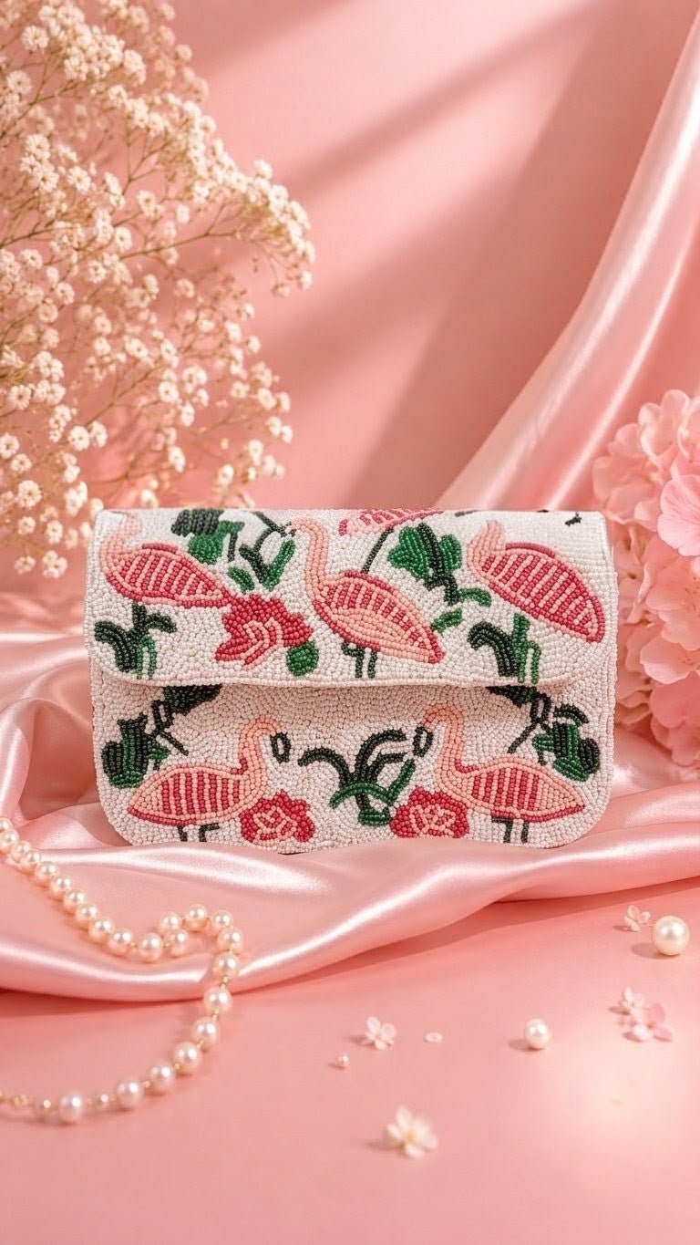 Beaded flamingo bag — Zohricanada