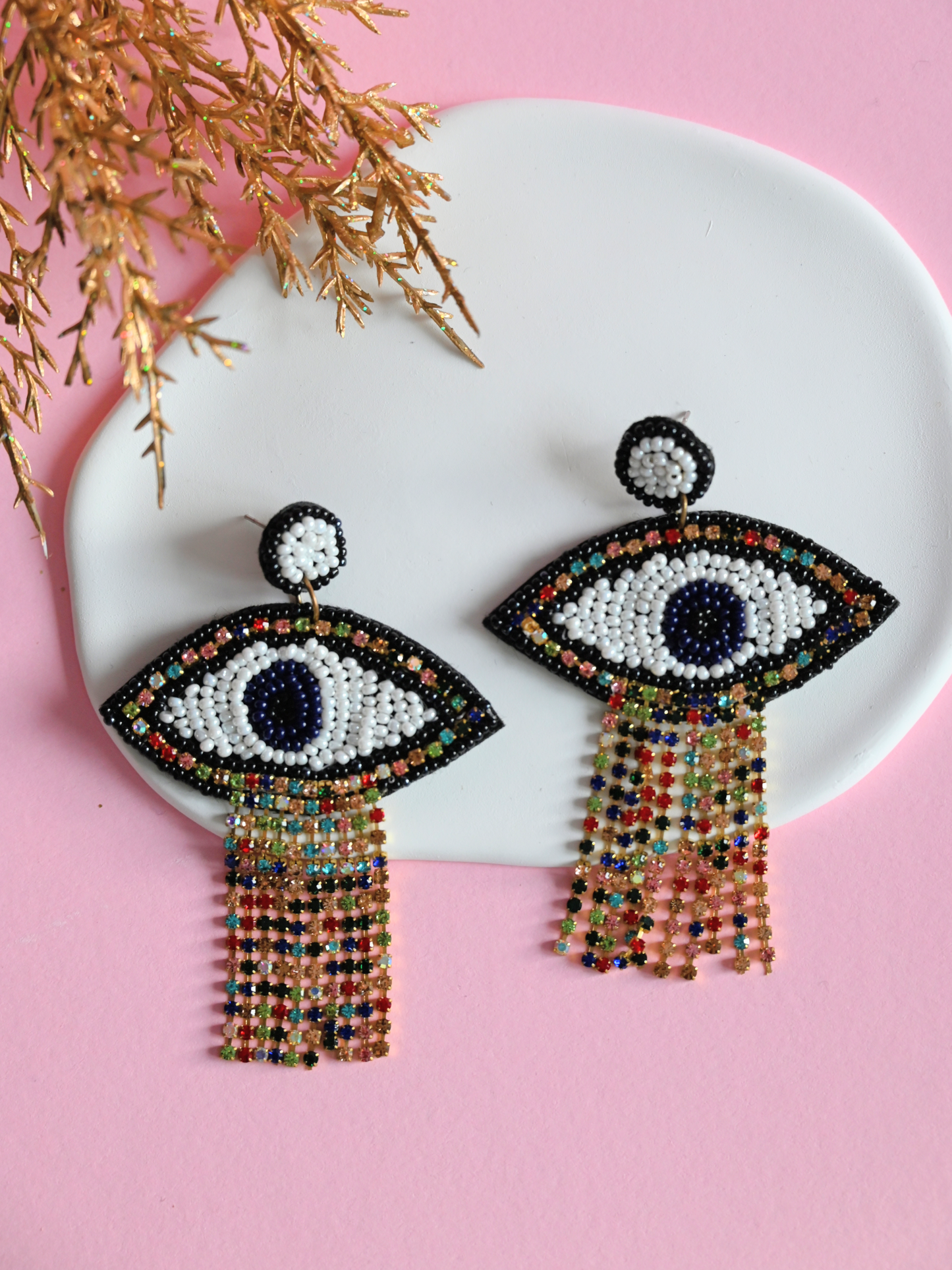 Glittery Evil Eye wuth rhinestone — Zohricanada